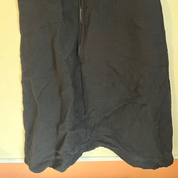 Sandro Paris dress lace midi black ribbed 6 woman’s - Picture 7 of 10